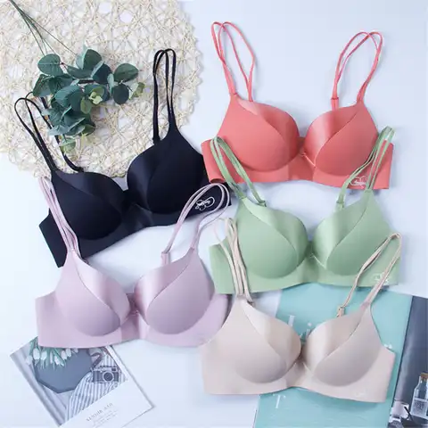 Seamless Sexy Lingerie 3/4 Cup Push Up Women Bra Comfortable Breathable Underwear Wireless Female Bralette Intimates