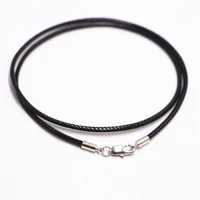 xuqian high quality 5pcs with bulk black red leather cord string with clasp for bracelet necklaces jewelry making a0054