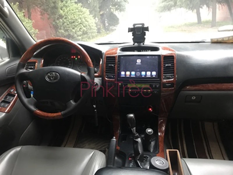 Деревянная накладка для отделки интерьера для Toyota Land Cruiser 120 Prado FJ120 2003 4 5 6 7 2009 аксессуары для стайлинга автомобилей 24 штуки
