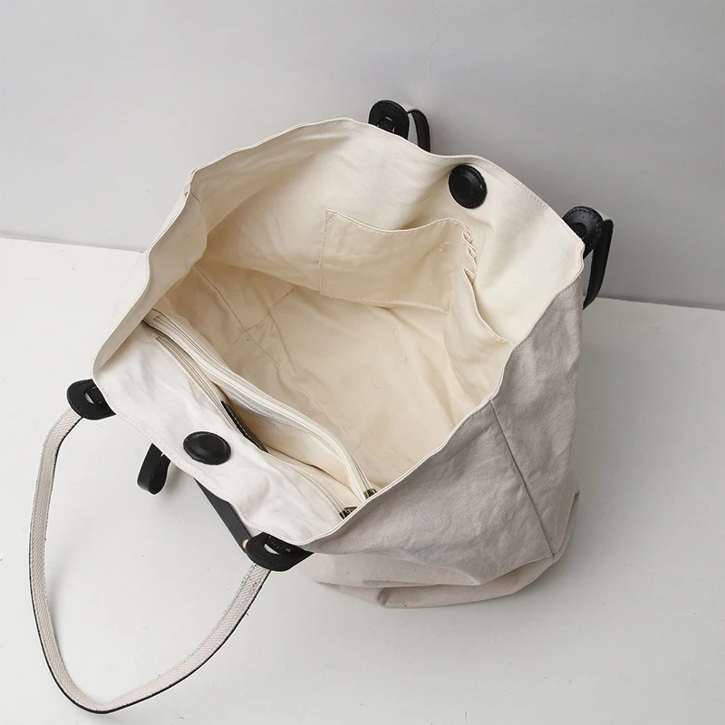 

YIFANGZHE Large Cotton Canvas Tote Bag for Women or man , Reusable Grocery Shopping Cloth Shoulder Bags with Large Capacity