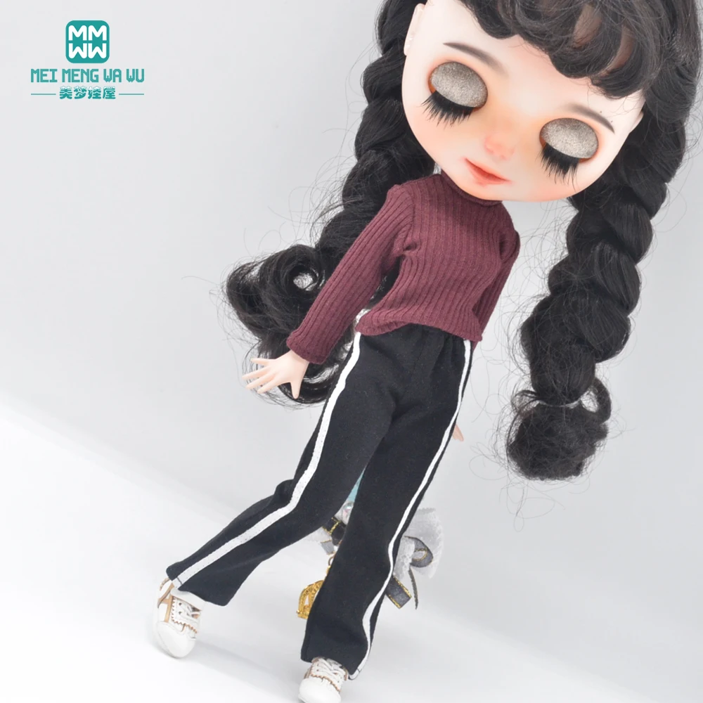 Одежда для куклы подходит Blyth Azone OB22 OB24 модный свитер с высоким воротником