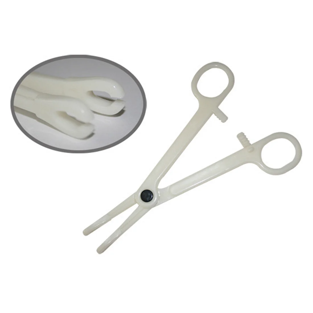 

Hot Sale Profession Plastic Open Tongue Piercing Forcep Clamp Body Ear Nose Disposable Body Piercing Plier Round Tool