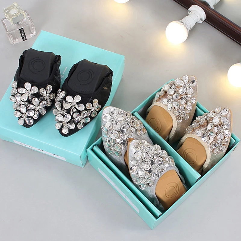 HEE GRAND/свадебные туфли на плоской подошве с круглым носком женские цветочным