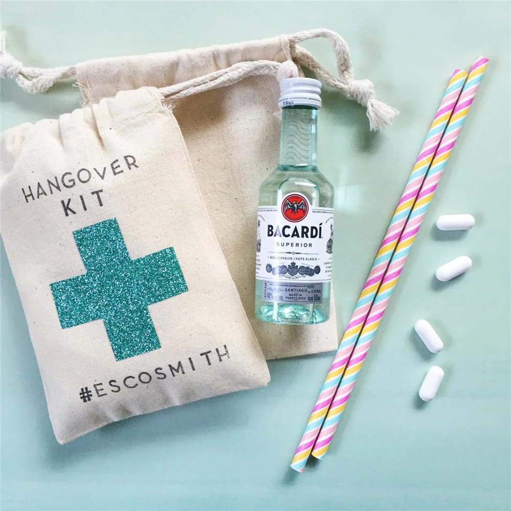 Персонализировать 10 шт. девичник вечерние сумки изготовленный на заказ похмелья