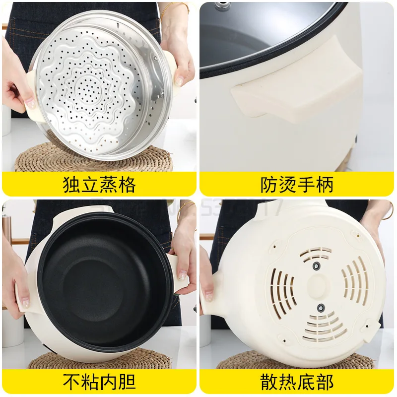 구매 미니 전기 밥솥 지능형 자동 가정용 1-2 명 스테인레스 스틸 증기선 작은 주방 쿠커