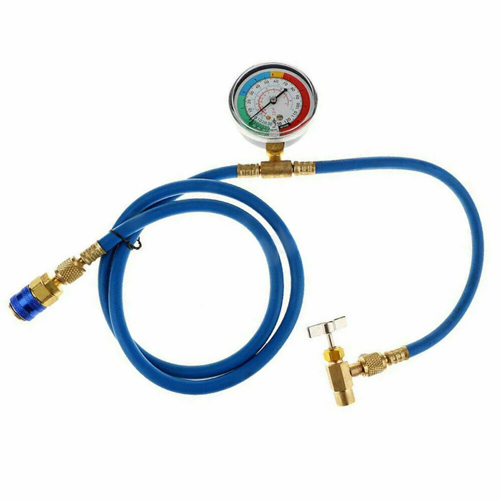 

R134A Hose A/C Air Conditioning Refrigerant Recharge 1.5M Hose Gas Gauge Kit