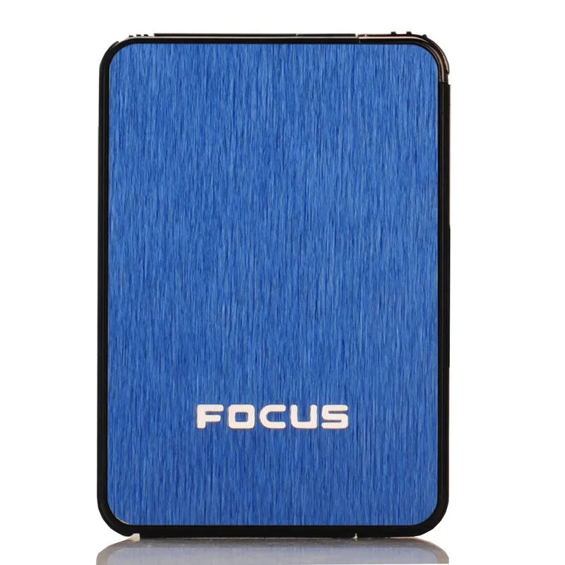 Ультратонкий металлический чехол для сигарет держатель автоматический ящик