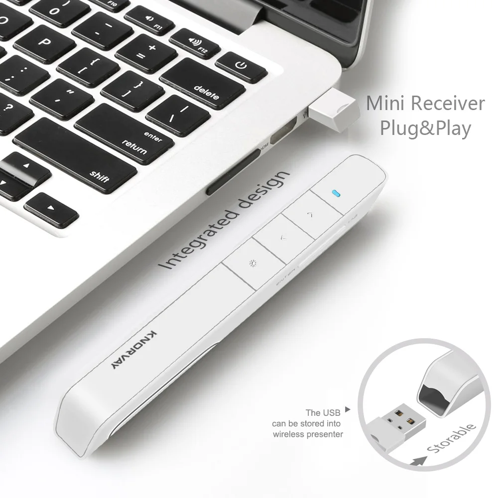 Беспроводной презентер Новый 2 4 ГГц USB PPT PowerPoint Ведущий страницы вверх и вниз