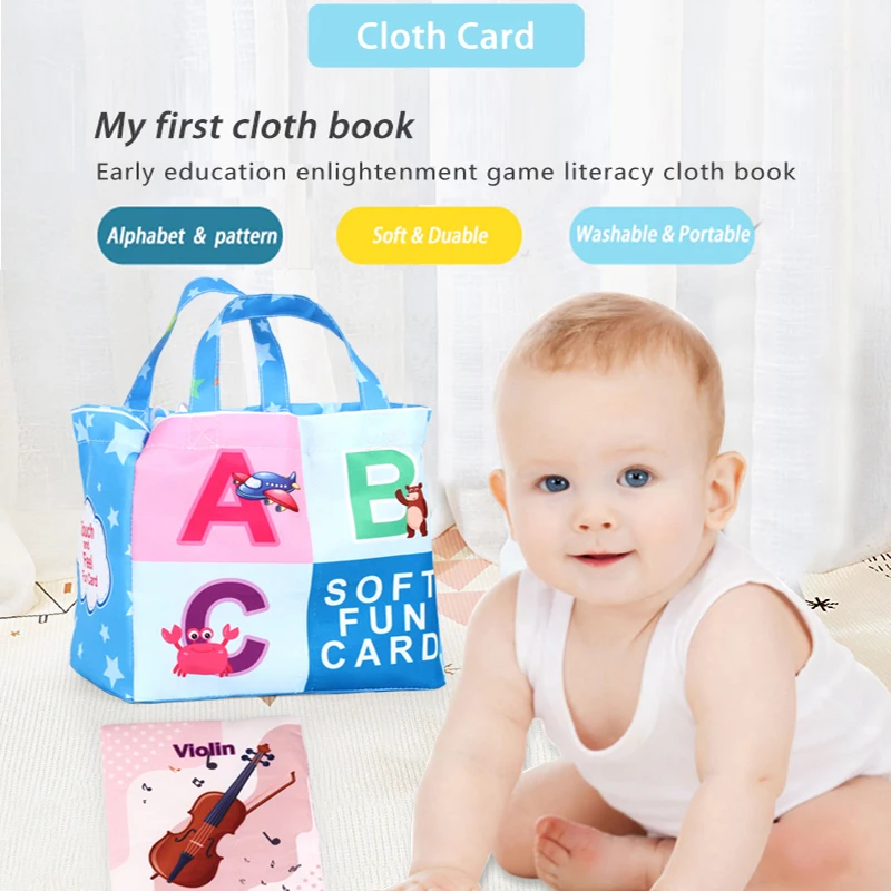 

My First Cloth Book Baby Photo Soft Book Set Soft Cloth Book Toddler Montessori Early Learning Resources Toy New Born Baby Gift