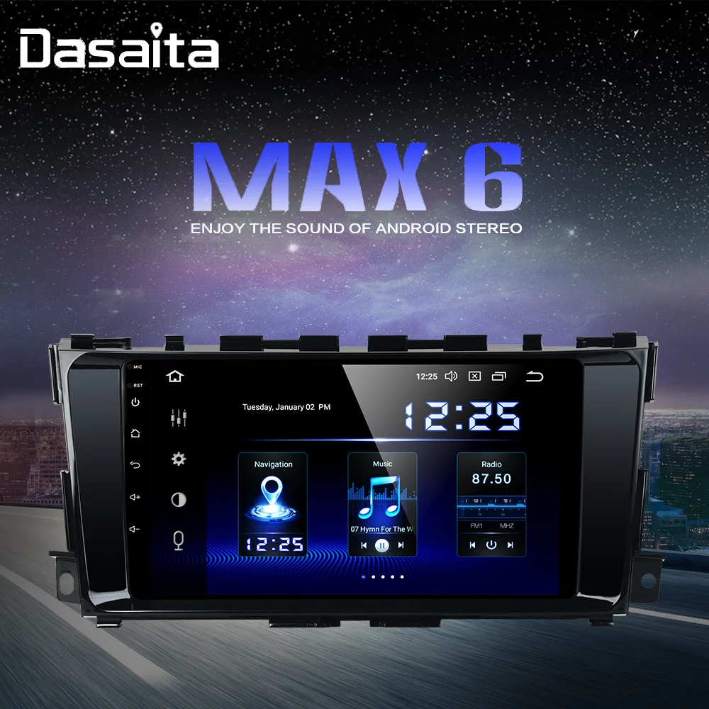 1 Din DSP радио Android 9 0 для Nissan Altima Teana 2013 2014 2015 2016 2017 автомобиля &quotIPS экран Авторадио