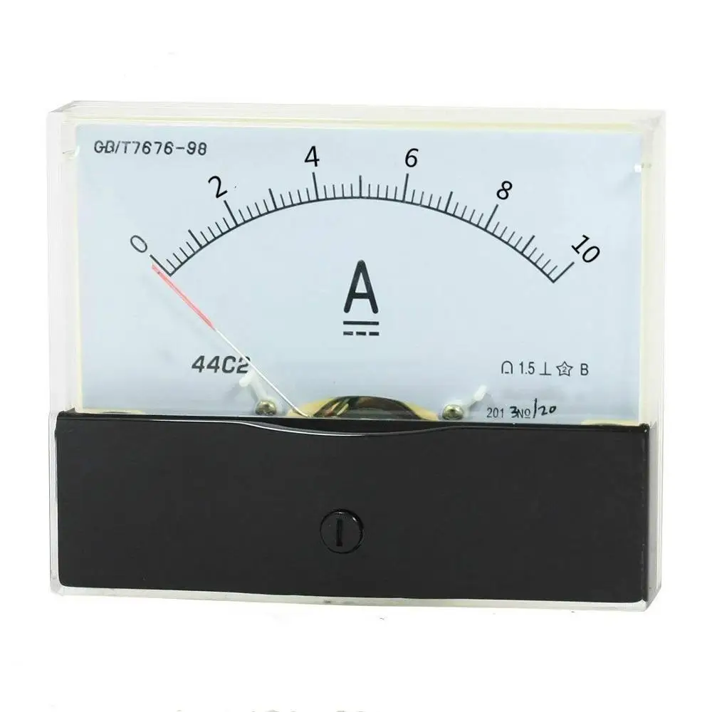 

Pointer DC ammeter 44C2 DC -10A to +10A 5A Class 1.5 Accuracy Panel Mounted Analog Ammeter Ampere Meter DC -5A to +5A 100*80mm