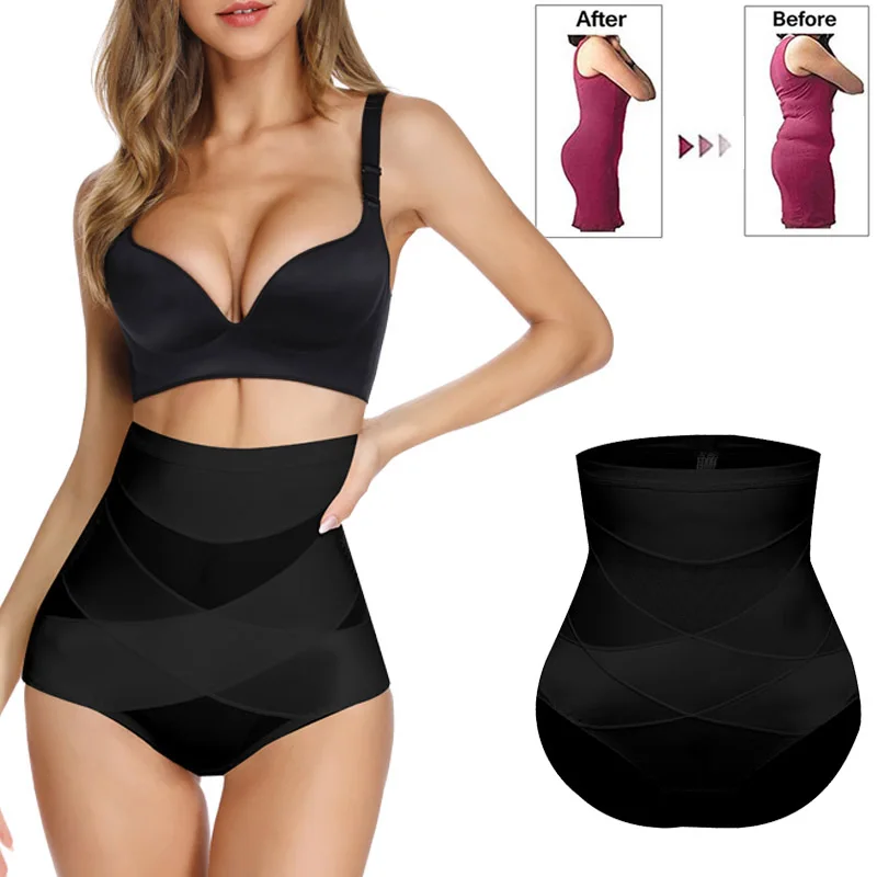 Трусики с высокой талией для коррекции фигуры дышащие трусы Утягивающие трусики