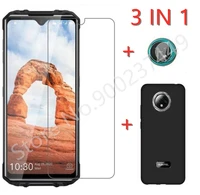3 in 1 case camera tempered glass on for oukitel wp8 pro screen protector glass for oukitel wp8 pro 2 5d 9h phone glass