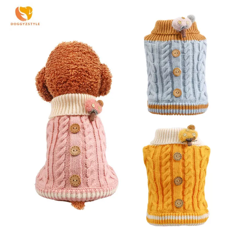 Одежда для собак и кошек теплые удобные осенние зимние домашние костюмы Тедди