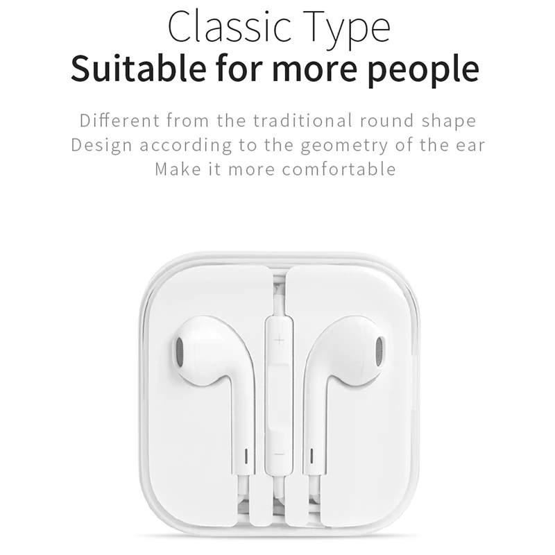 Наушники в ухе JOYROOM JR-EP1 белого цвета с проводом на 1,2 метра, управлением громкости и микрофоном с разъемом 3,5 мм для iPhone, Huawei, Xiaomi и других смартфонов.