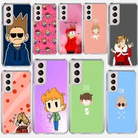 cute cartoon eddsworld phone case coque for samsung galaxy s21 ultra s20 fe s20 plus s10e s10 lite s8 s9 plus s7 cover funda
