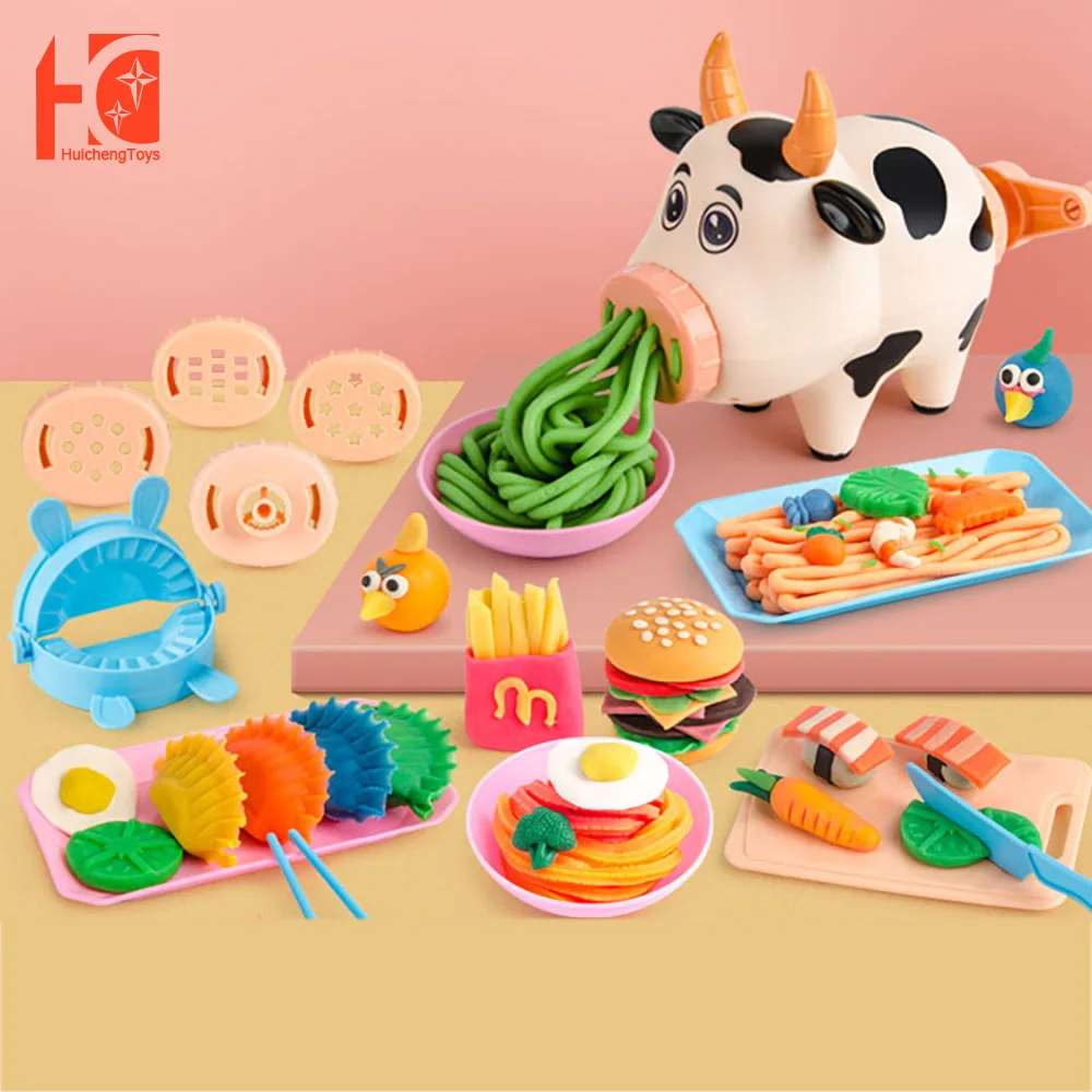 

Toys For Girls Children's Kitchen DIY Children's Cow Noodle Machine Kitchen Play Set Puzzle Baby Toys Kids Educational Toys