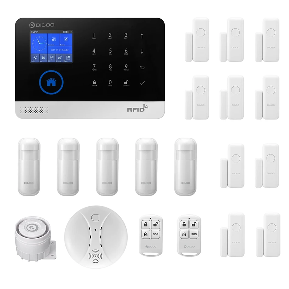 

[Package] Digoo DG-HOSA 433MHz Wireless GSM&WIFI DIY Accessories Smart Home Security Alarm System Kits Carbon Monoxide Sensor