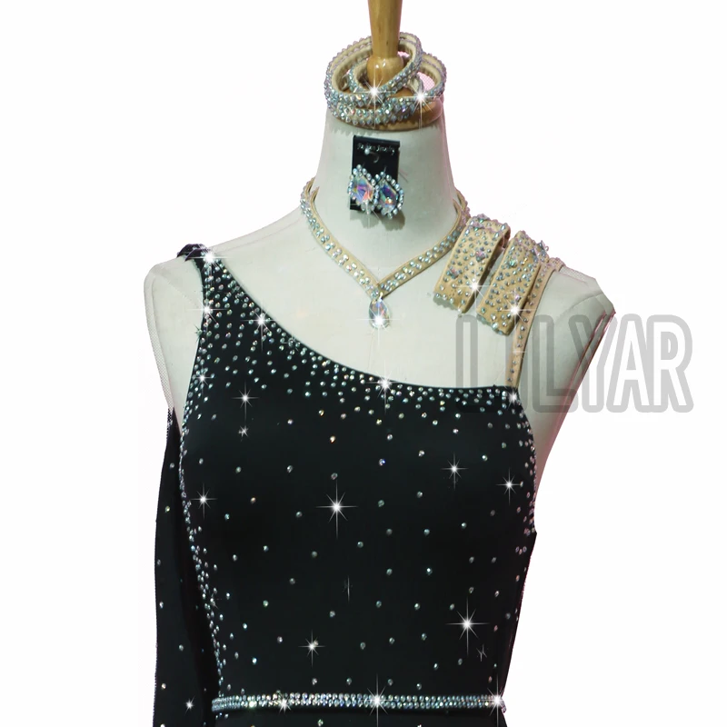 Новинка платье для латинских танцев соревнований танцевальная юбка костюмы