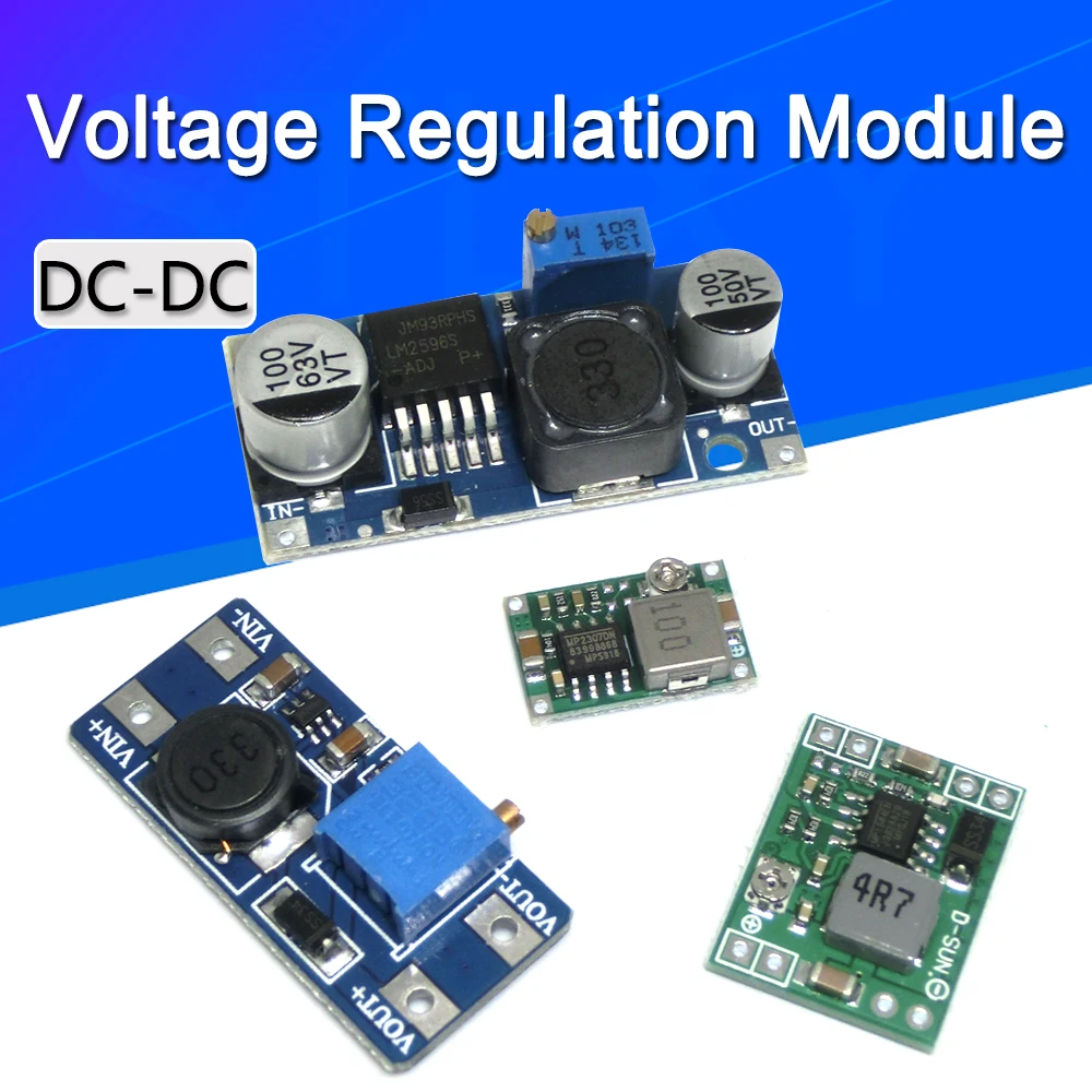

50PCS DC-DC Step-down converter module LM2596S adjustable power regulator step-up transformer MT3608 MP1584EN MINI-360 MP2307EN