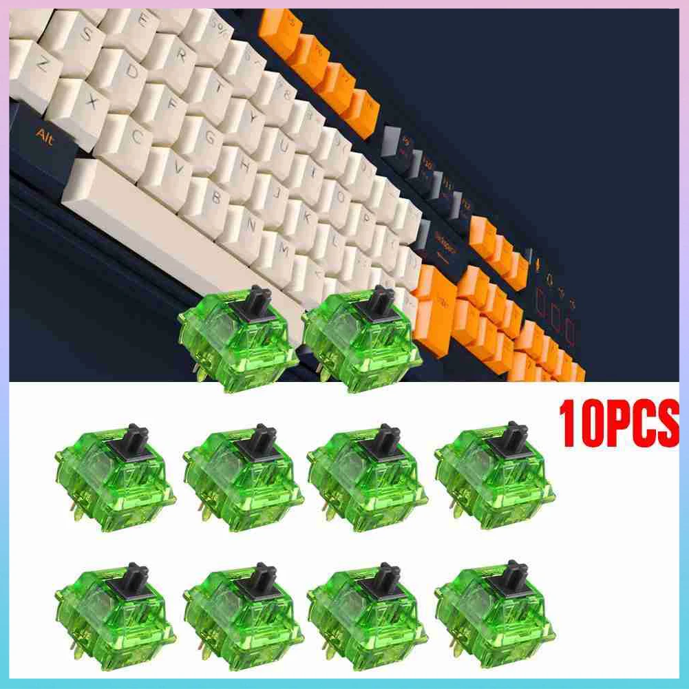 

Механическая игровая клавиатура USB Проводная с 10 клавишами и зеленой осью для профессиональной клавиатуры для геймера ноутбука ПК