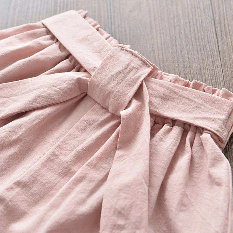 

Girls Clothes Sets 2021 Casual Summer Girl Kids Polka Dot Peter T-shirt+Shorts 2pcs Outfits Children Costumes 2-6Y