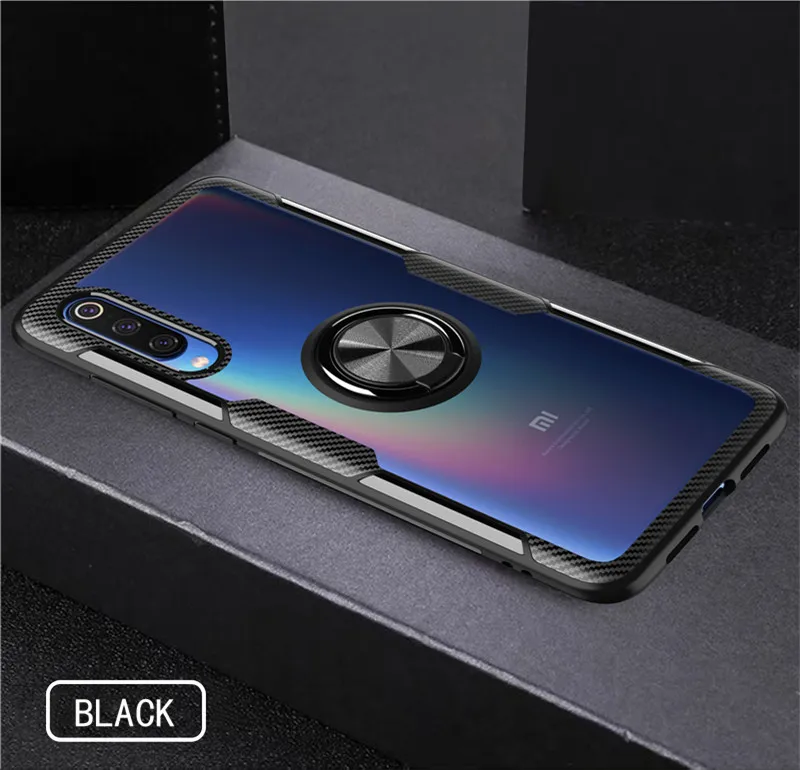 Прозрачный чехол для Xiaomi mi 9 8 SE mi 9 mi 8 mi 8 Pro Lite с кольцом и подставкой, прозрачный противоударный защитный чехол Xiaomi mi 9T mi 9 8 Pro