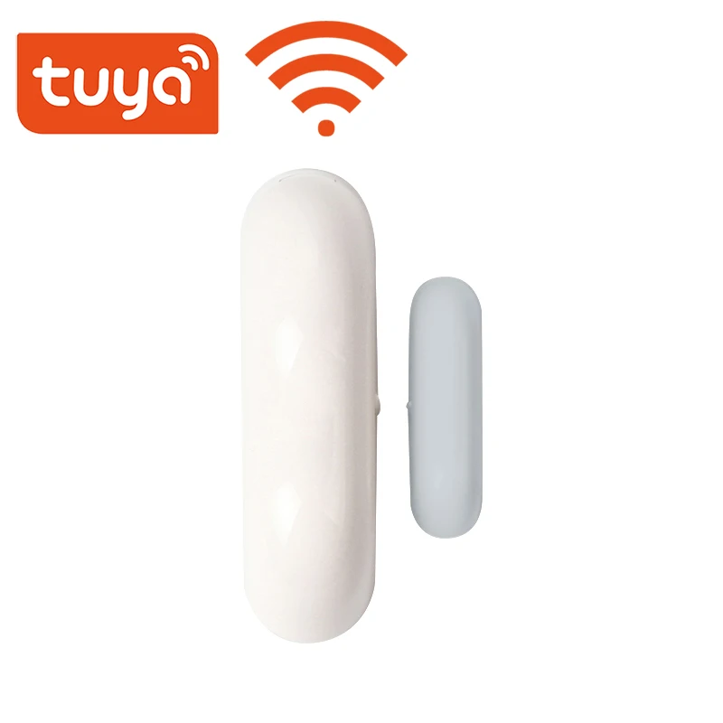 

Датчик контактов Tuya для умного дома, двери, окна, Wi-Fi, уведомления от приложения, работает от аккумулятора, работает с IFTTT Alexa Google