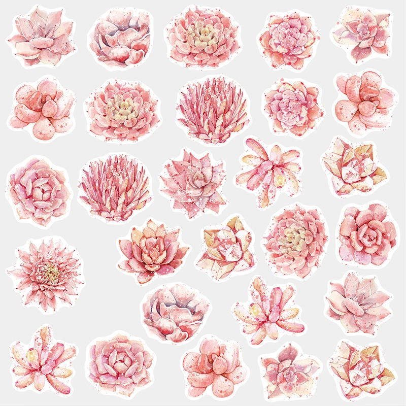 Милый завод/лист/цветок пуля журнал стикер Скрапбукинг Стикеры для дневника