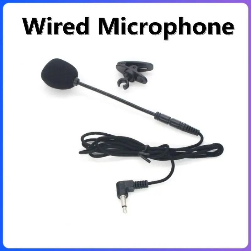 

Mini Microphone Condenser Clip-on Lapel Lavalier Mic Wired For Phone Laptop For Phone Portable Mini Stereo HiFi Sound Quality