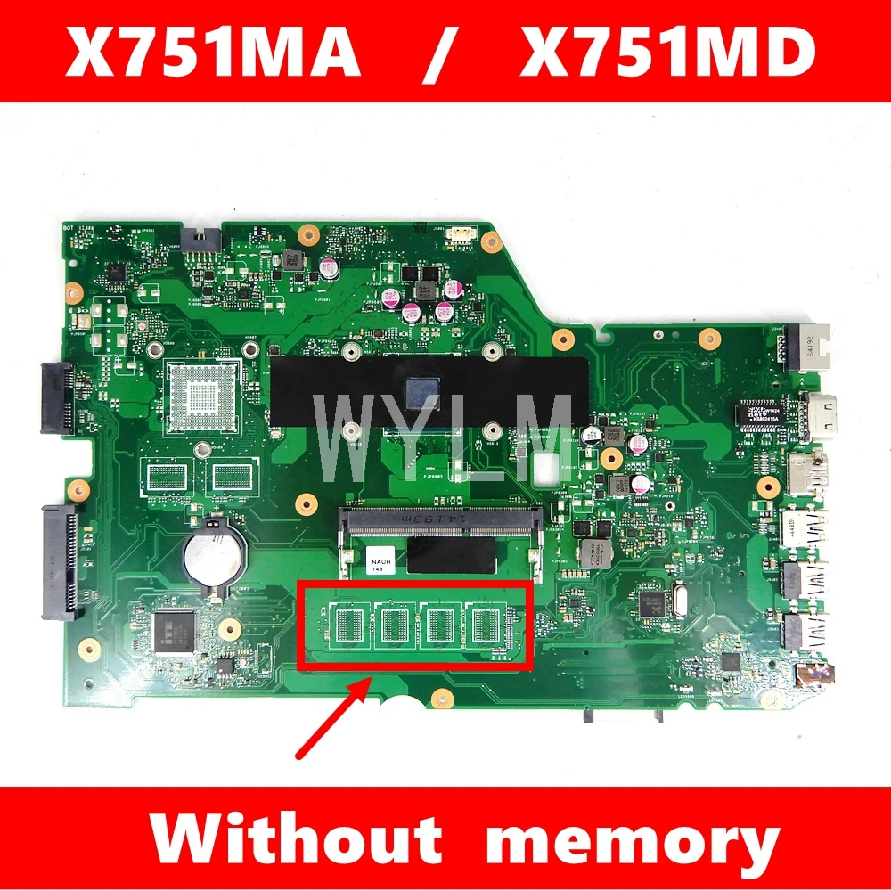 Материнская плата X751MA для ASUS X751M X751MD X751MJ 100% протестированная|Материнские платы