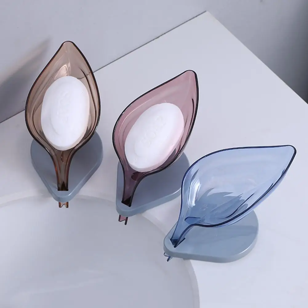 

Leaf Shape Soap Box Drain Dish Storage Plate Tray Holder Soap Container for Bathroom Shower