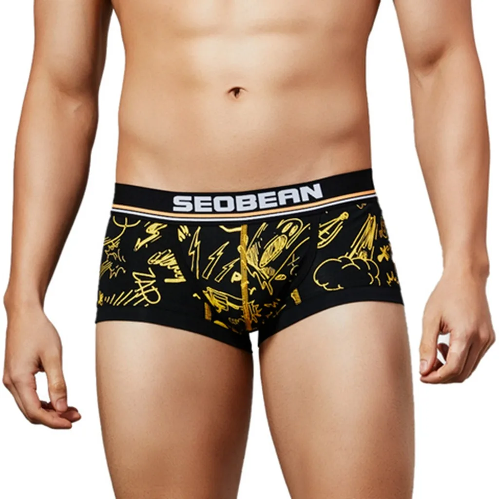 SAGACE 2020 хит продаж высококачественные новые мужские трусы боксеры с принтом