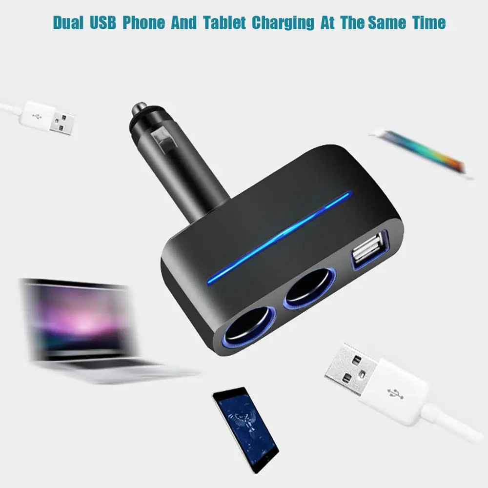 2019 2 Порты USB 0 Бетти Зарядное устройство 12V 24V и двойной розетки Автомобильный