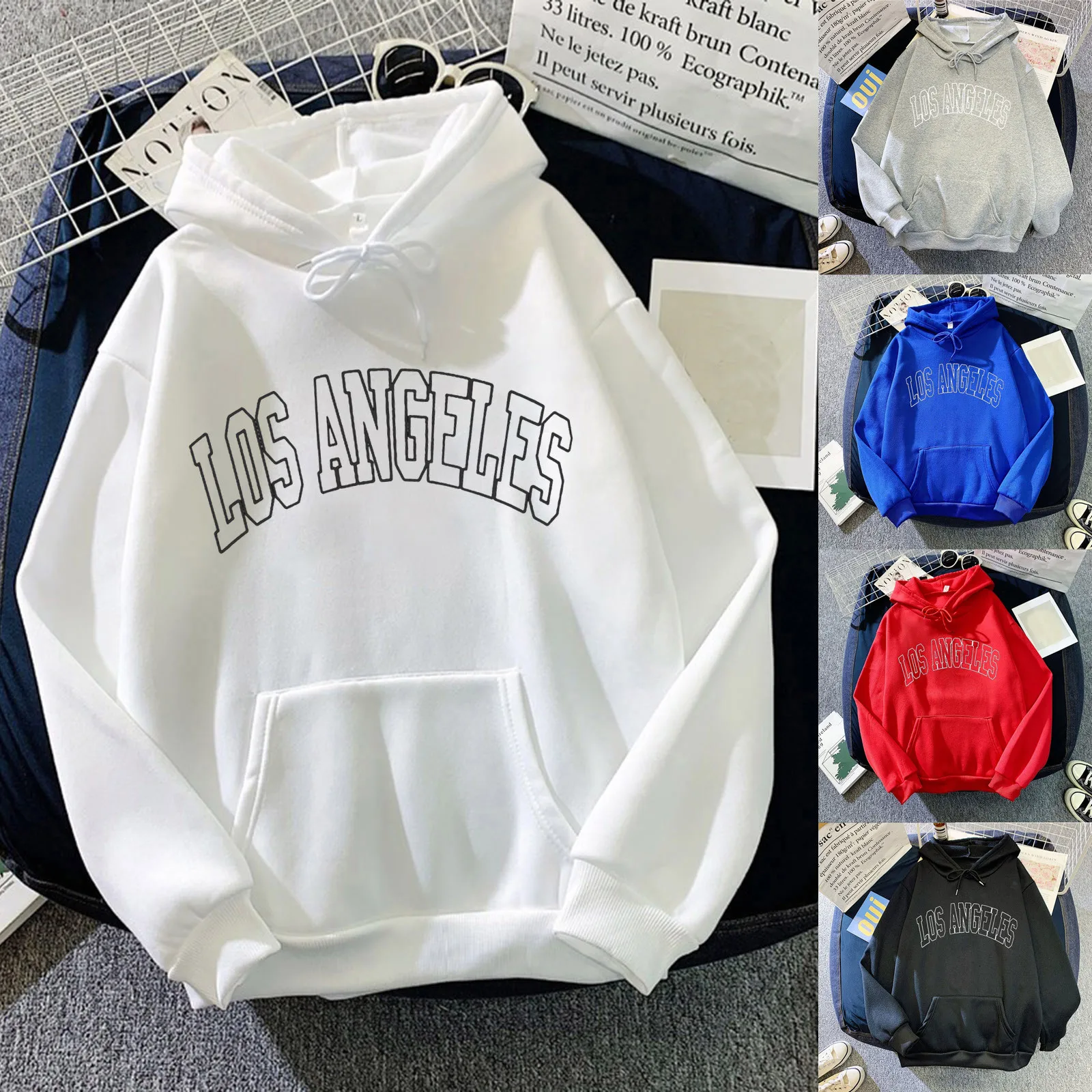 60# Fashion Women Sweatshirt Casual Print Long Sleeve Splice Letter Print With Pocket Hoodies Sweatshirt Pullover Tops Худи