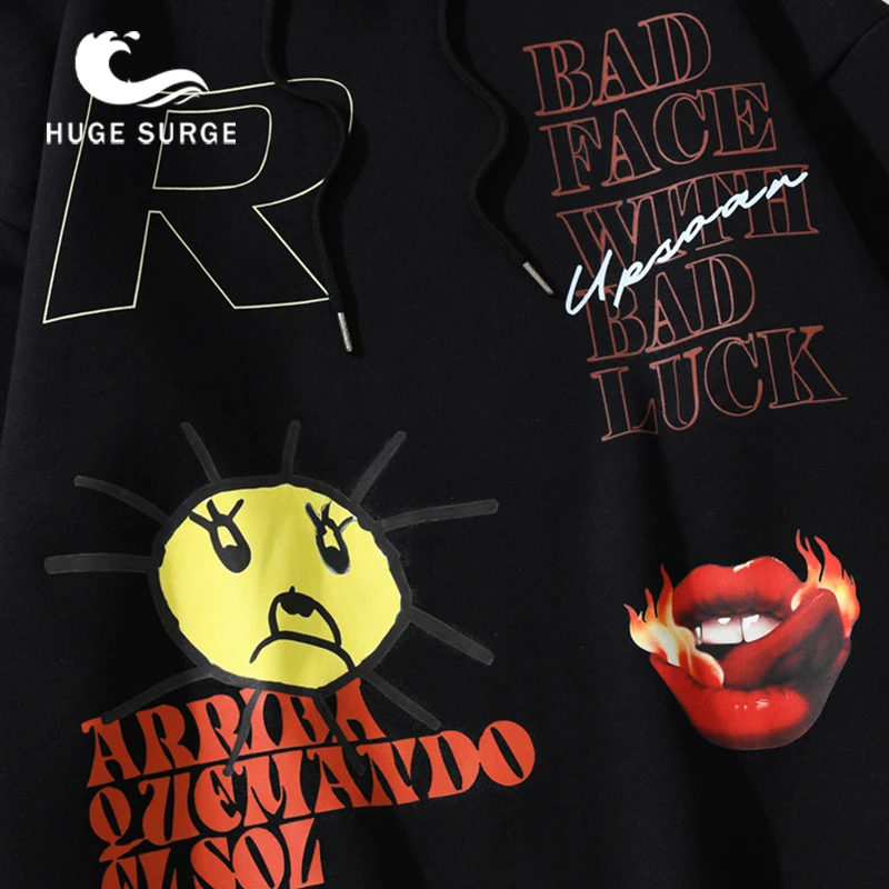 

Autumn Winter Popular Logo New Style Cartoon Print Hooded Female Korean Version Simple Loose Casual Hoodie Long Sleeve Tops Tee