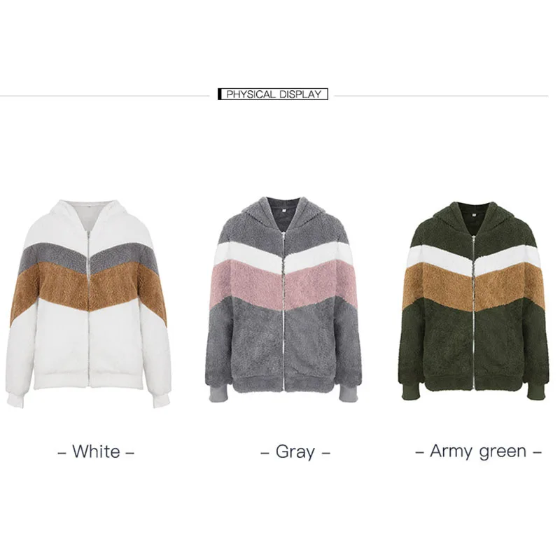 

2019 Women Coat Autumn And Winter Long-sleeved Stitching Fur Coat Cardigan coat