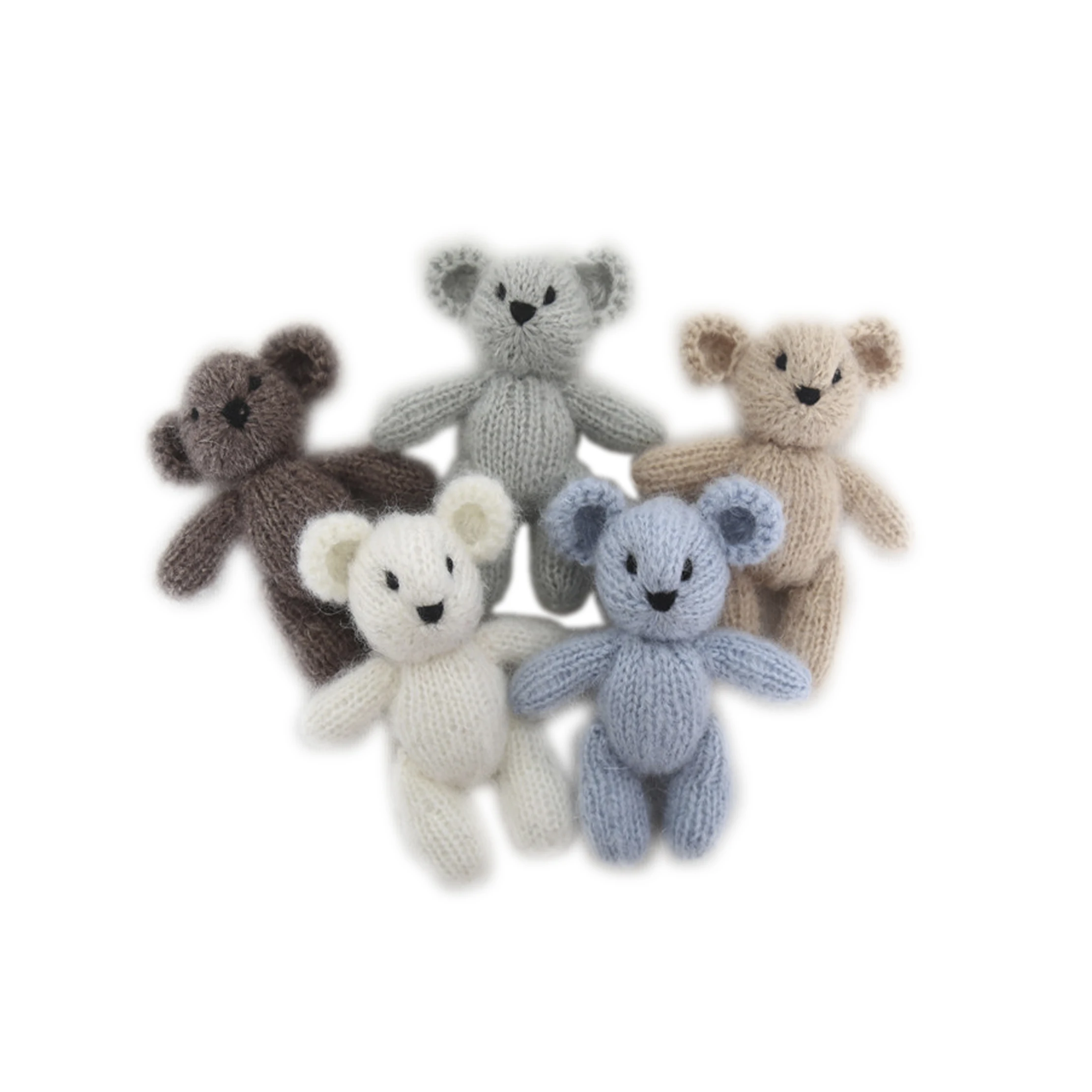 Трикотажный Мишка Тедди игрушка новорожденный Фотография реквизит амигуруми