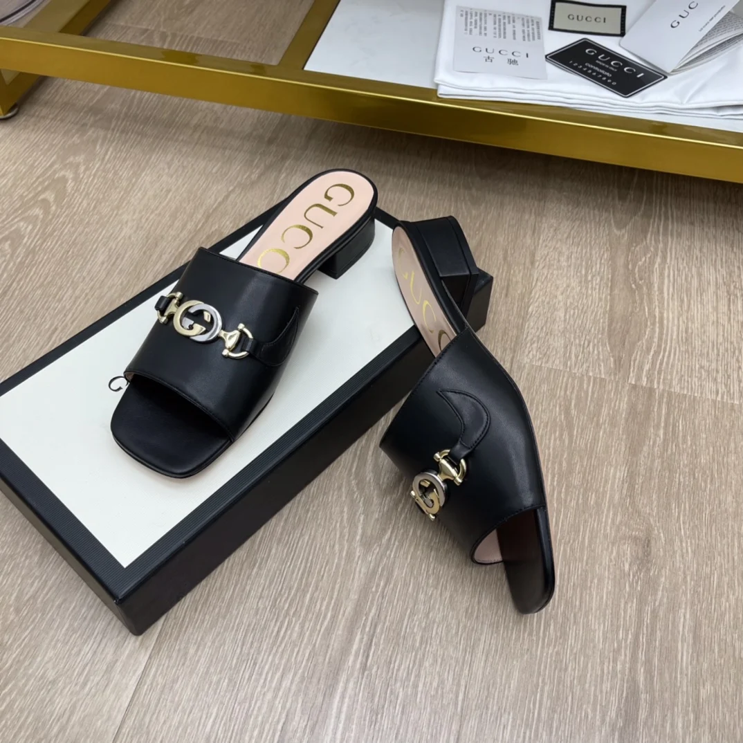 

2021 New C10 High-quality Luxury Brand-Name Designer Ladies Slippers Heel Sandals