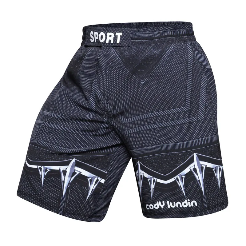 Новинка UFC BJJ MMA Fit Мужские шорты с принтом MMA 3D Fight Grappling Короткие полиэстер Kick гель Муай Тай шорты codylundin - Цвет: 10