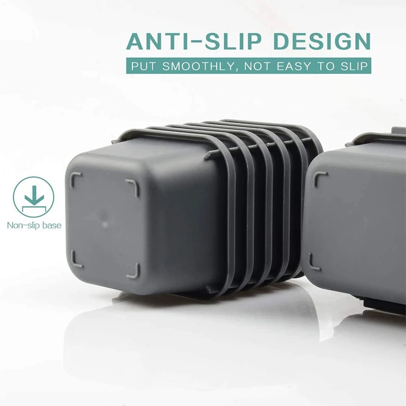 

16 Pcs Interlocking Drawer Organizer Tray & 13 Pcs Drawer Organizer with Non-Slip Silicone Pads, 5-Size