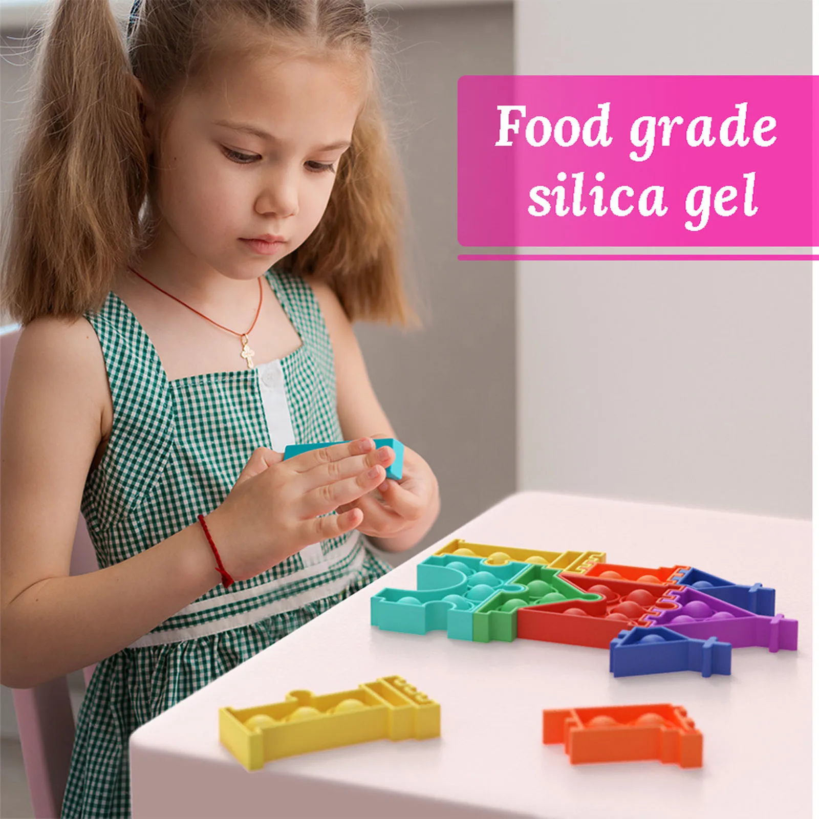 

Push Bubble Fidget Toys Adult Relief Antistress PopIt Soft Squishy Anti-Stress Simple Dimple AntiStress