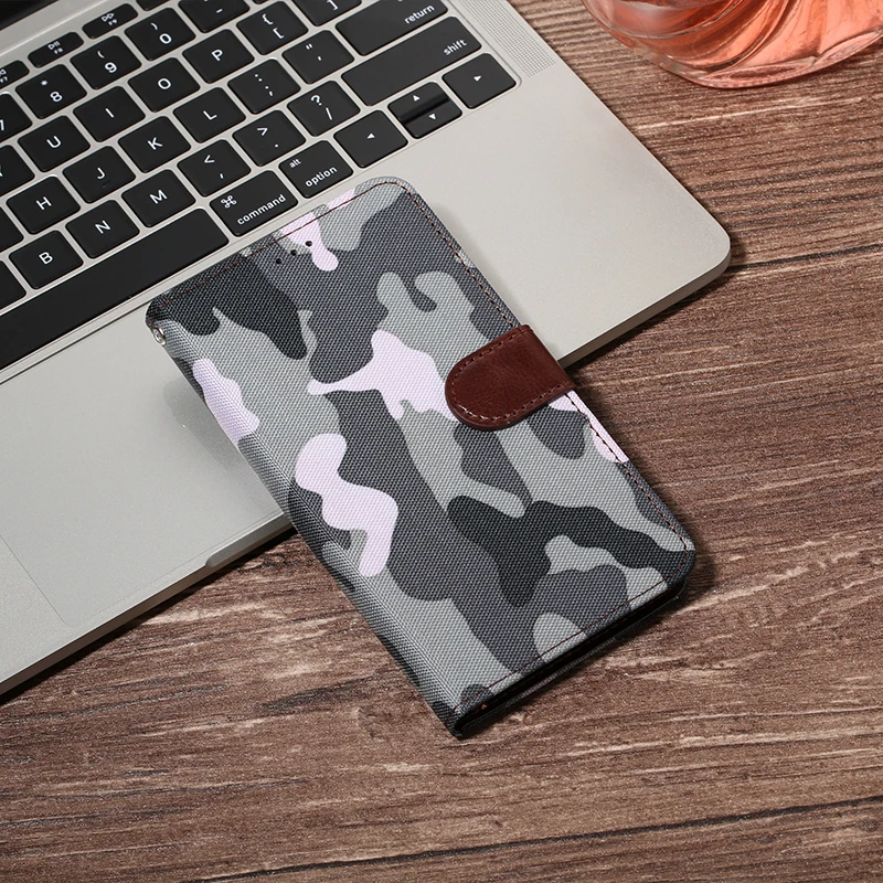 L02 Армия камуфляж Чехол для Xiomi Coque Xiaomi Redmi K20 Note 7 фотоаппаратов моментальной печати 7S 7A на возраст 2, 3, 4, 4A 4X5 5A 6 6A S2 Pro Prime Plus кожаный чехол-портмоне с откидной крышкой - Цвет: L02
