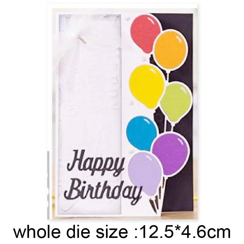 

Balloon border Metal Cutting Dies Stencil for DIY Scrapbooking Album Embossing Paper Cards Decorative Crafts Die Cuts Mould