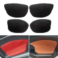 4pcs car styling door handle armrest panel microfiber leather cover trim for ford kuga ecosport 2013 2014 2015 2016 2017 2018