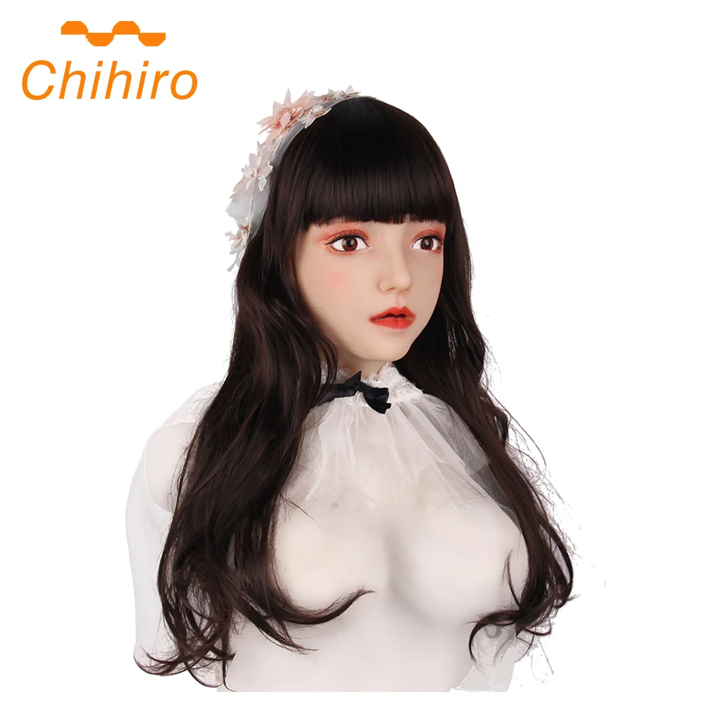 Мягкая силиконовая маска на голову Реалистичная женская для лица танцевальный