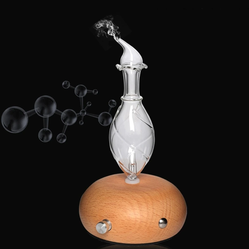 Solid Wood Essential Oil Humidifier Diffuser Aroma Diffusers with 4 Timers Intelligent Switch for Home Yoga Office Spa | Бытовая