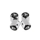 Колпачки на клапаны шин, эмблема головы волка, противоугонная Крышка для Vw Passat B8, Renault Clio 4, Peugeot 508, Audi A4, Jeep Grand Cherokee