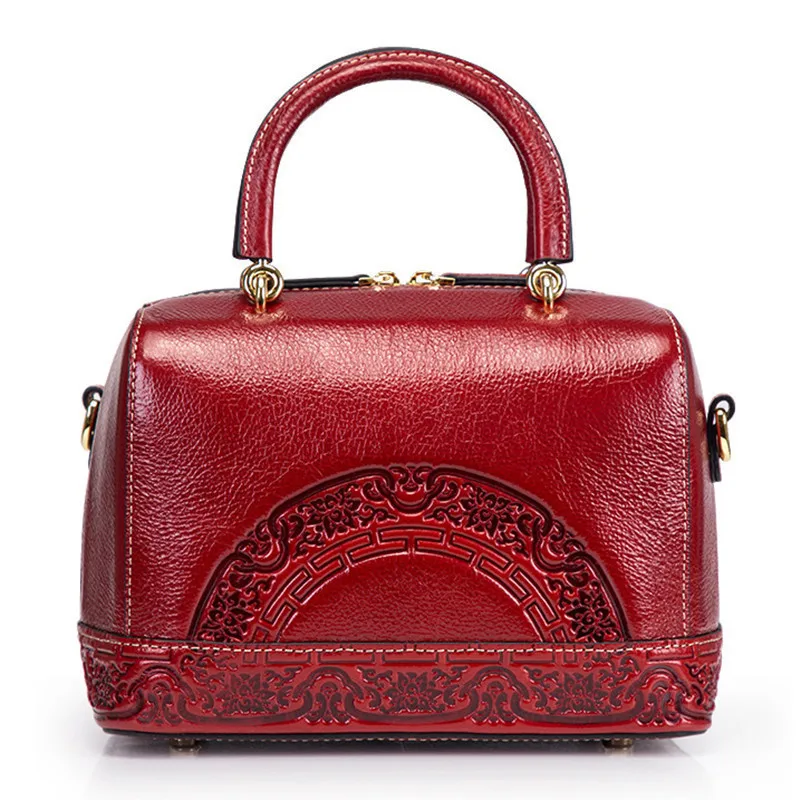

Women's Bag 2021 New Fashion Handbag 100 Leather Casual Bag Slanted Bag Chinese Wind Shoulder Bag purses and handbag luxury bag