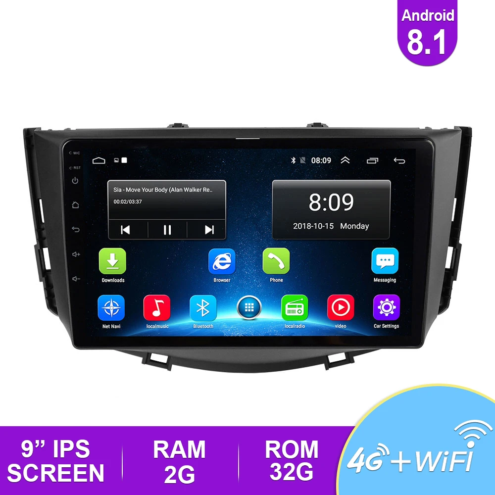 2.5D 9 ''IPS автомобильное радио Android 8 1 авто стерео Мультимедиа для Ford S Max 2007 2008 GPS